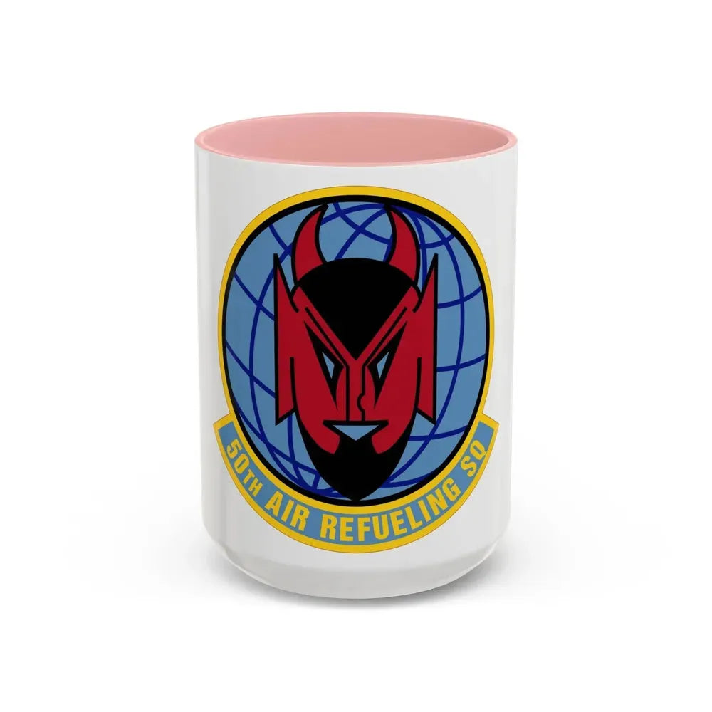 50 Air Refueling Squadron AMC (U.S. Air Force) Accent Coffee Mug 15oz Pink - Go Mug Yourself
