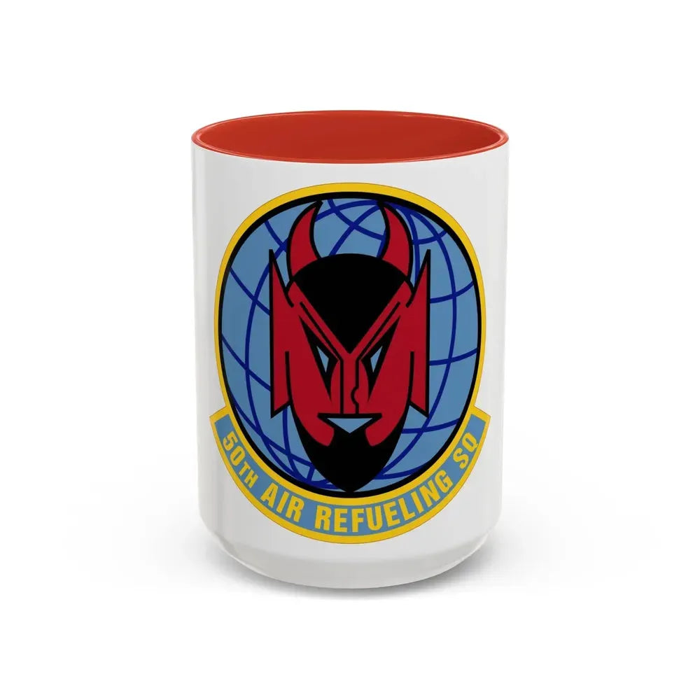 50 Air Refueling Squadron AMC (U.S. Air Force) Accent Coffee Mug 15oz Red - Go Mug Yourself