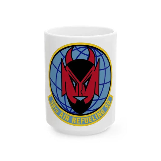 50 Air Refueling Squadron AMC (U.S. Air Force) White Coffee Mug 15oz - Go Mug Yourself
