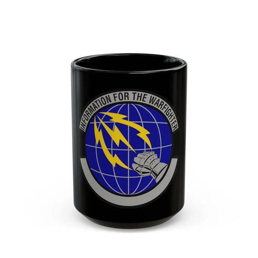 50 Communications Squadron USSF (U.S. Air Force) Black Coffee Mug-15oz-Go Mug Yourself