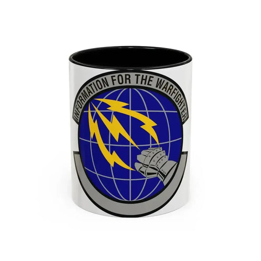 50 Communications Squadron USSF (U.S. Air Force) Accent Coffee Mug 11oz Black - Go Mug Yourself