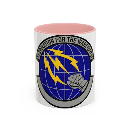 50 Communications Squadron USSF (U.S. Air Force) Accent Coffee Mug 11oz Pink - Go Mug Yourself