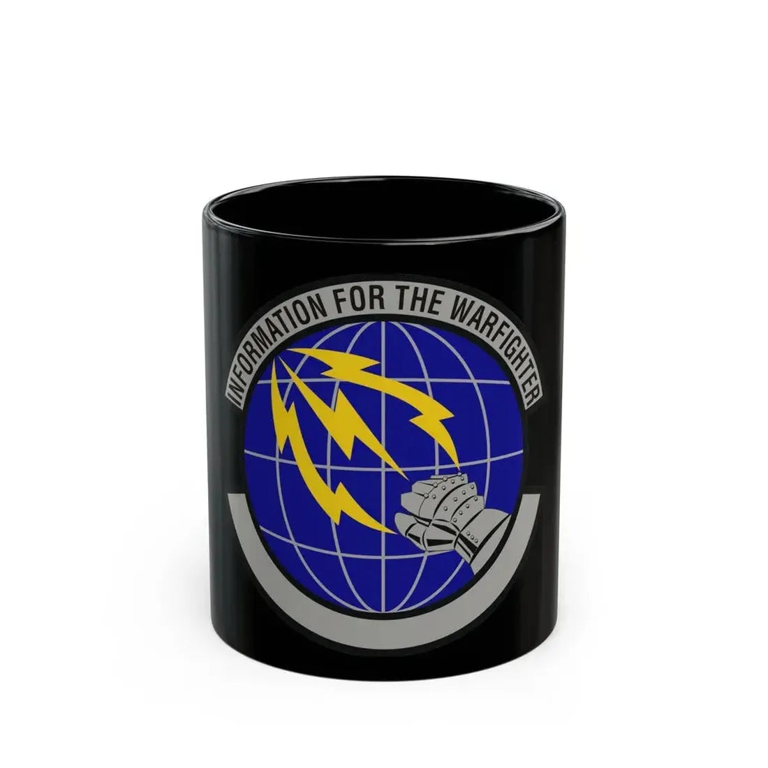 50 Communications Squadron USSF (U.S. Air Force) Black Coffee Mug 11oz - Go Mug Yourself
