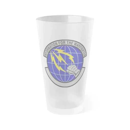 50 Communications Squadron USSF (U.S. Air Force) Frosted Pint Glass 16oz 16oz Frosted - Go Mug Yourself