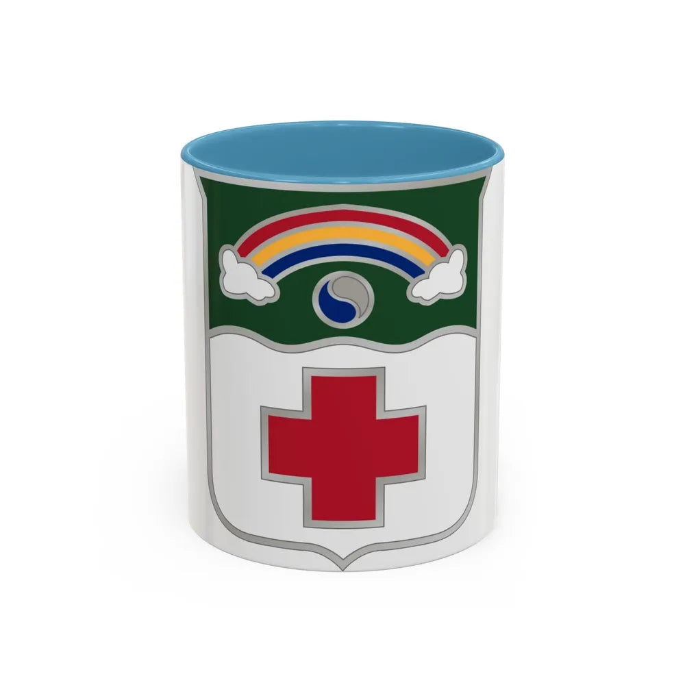 50 Medical Battalion (U.S. Army) Accent Coffee Mug-11oz-Light Blue-Go Mug Yourself