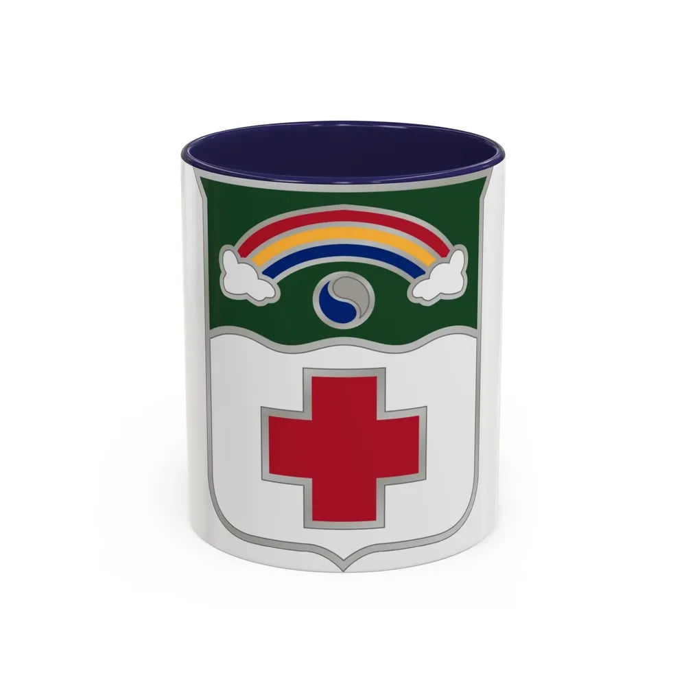 50 Medical Battalion (U.S. Army) Accent Coffee Mug-11oz-Navy-Go Mug Yourself