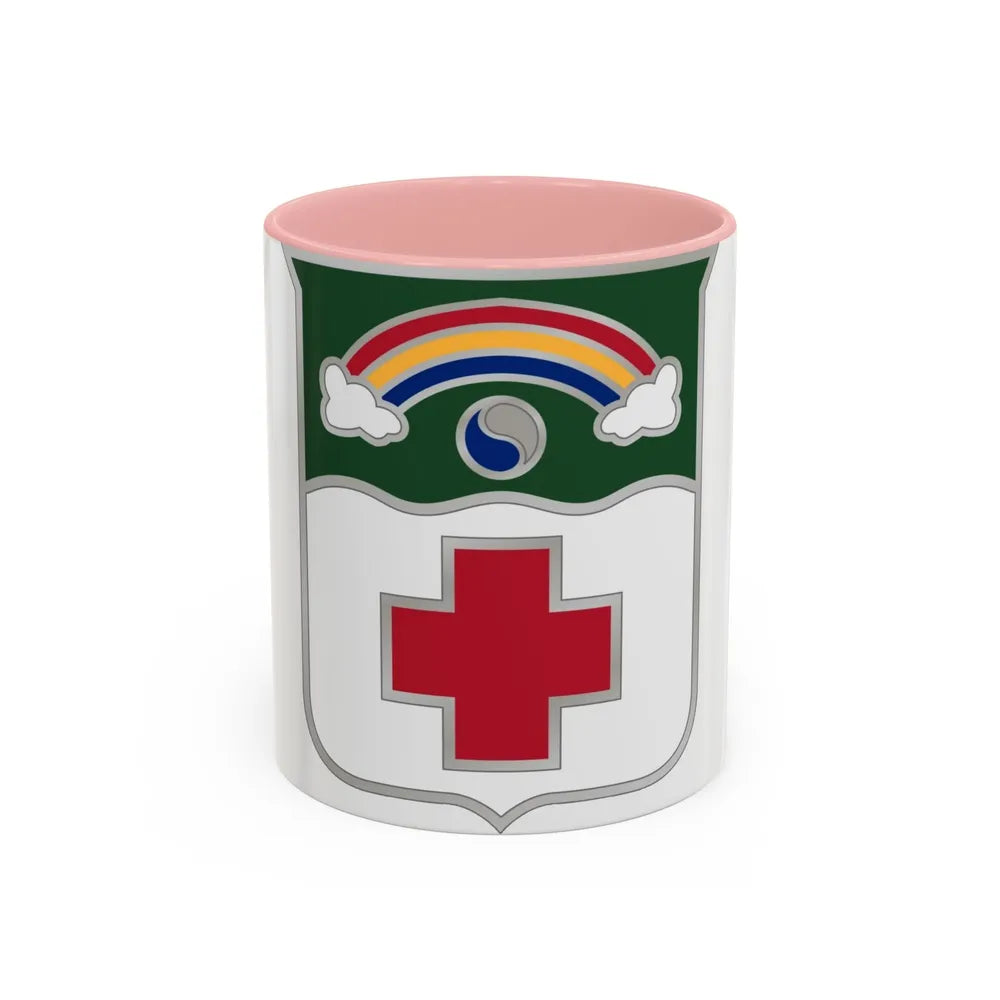 50 Medical Battalion (U.S. Army) Accent Coffee Mug-11oz-Pink-Go Mug Yourself