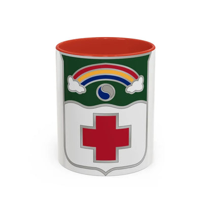 50 Medical Battalion (U.S. Army) Accent Coffee Mug-11oz-Red-Go Mug Yourself