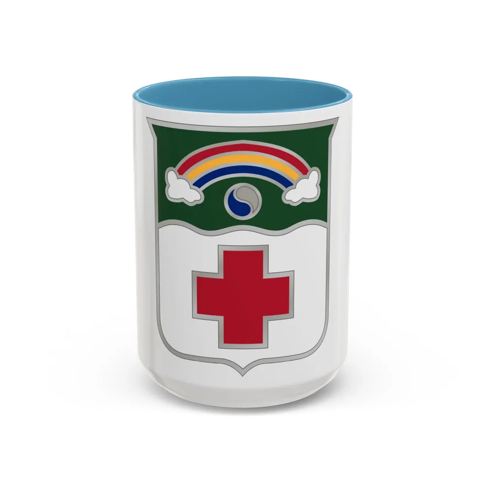 50 Medical Battalion (U.S. Army) Accent Coffee Mug-15oz-Light Blue-Go Mug Yourself