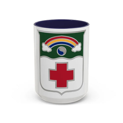 50 Medical Battalion (U.S. Army) Accent Coffee Mug-15oz-Navy-Go Mug Yourself