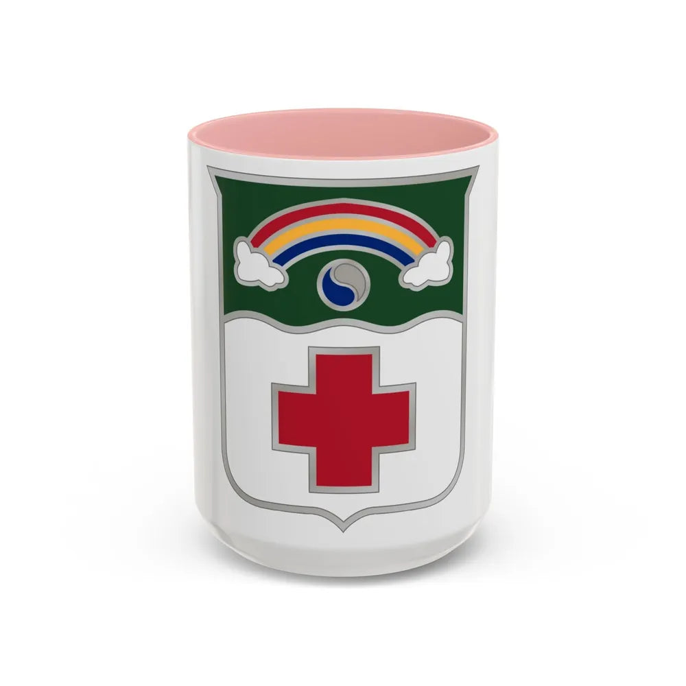 50 Medical Battalion (U.S. Army) Accent Coffee Mug-15oz-Pink-Go Mug Yourself