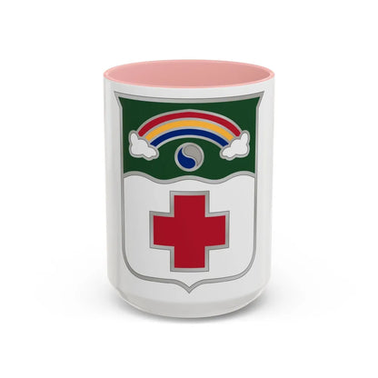 50 Medical Battalion (U.S. Army) Accent Coffee Mug-15oz-Pink-Go Mug Yourself