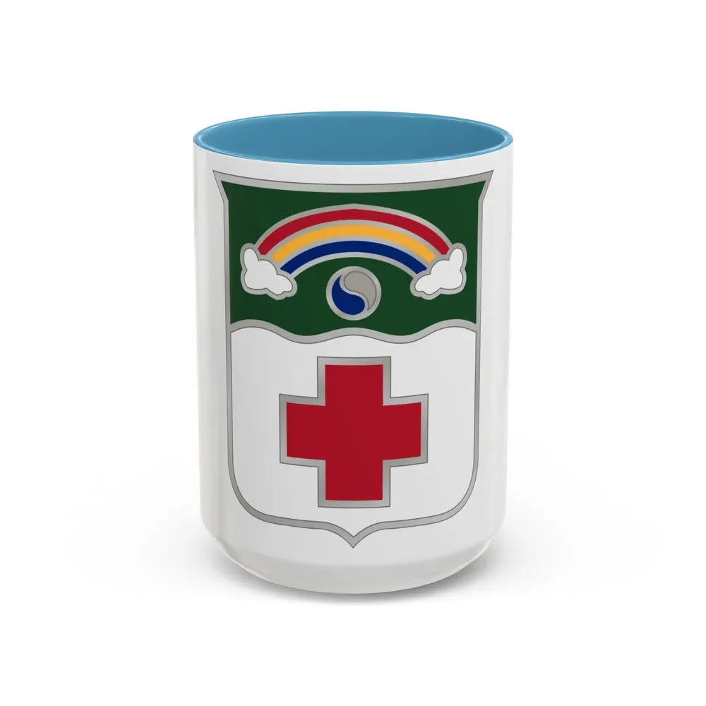 50 Medical Battalion (U.S. Army) Accent Coffee Mug 15oz Light Blue - Go Mug Yourself