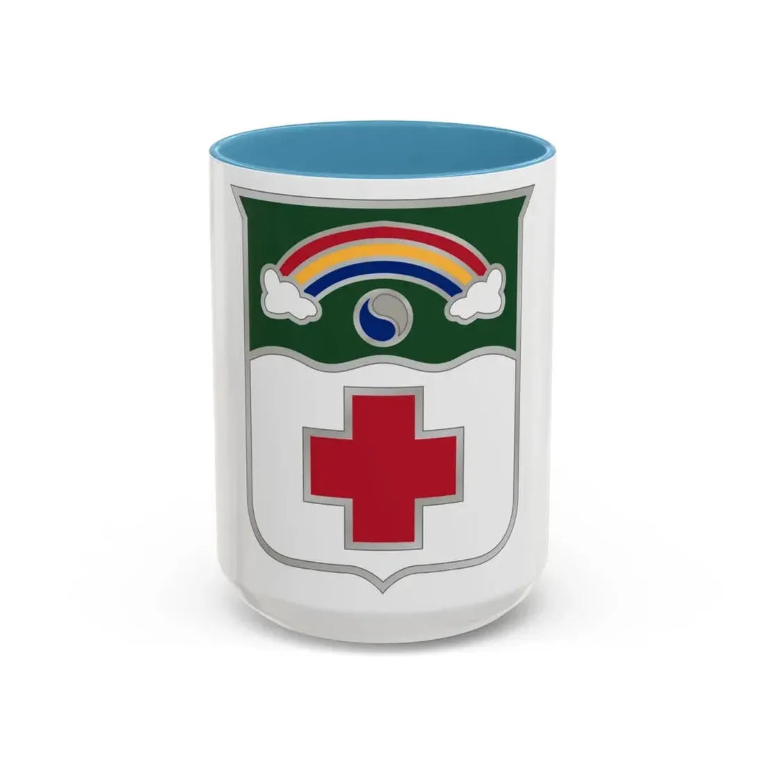 50 Medical Battalion (U.S. Army) Accent Coffee Mug 15oz Light Blue - Go Mug Yourself