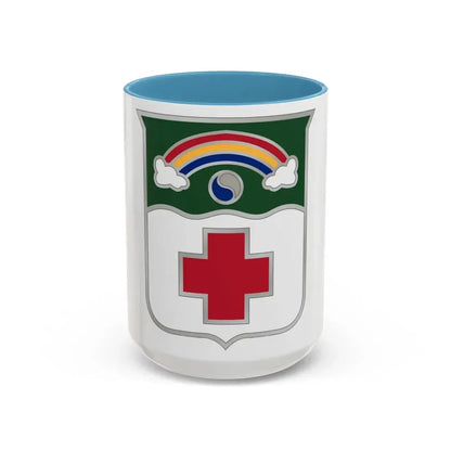 50 Medical Battalion (U.S. Army) Accent Coffee Mug 15oz Light Blue - Go Mug Yourself