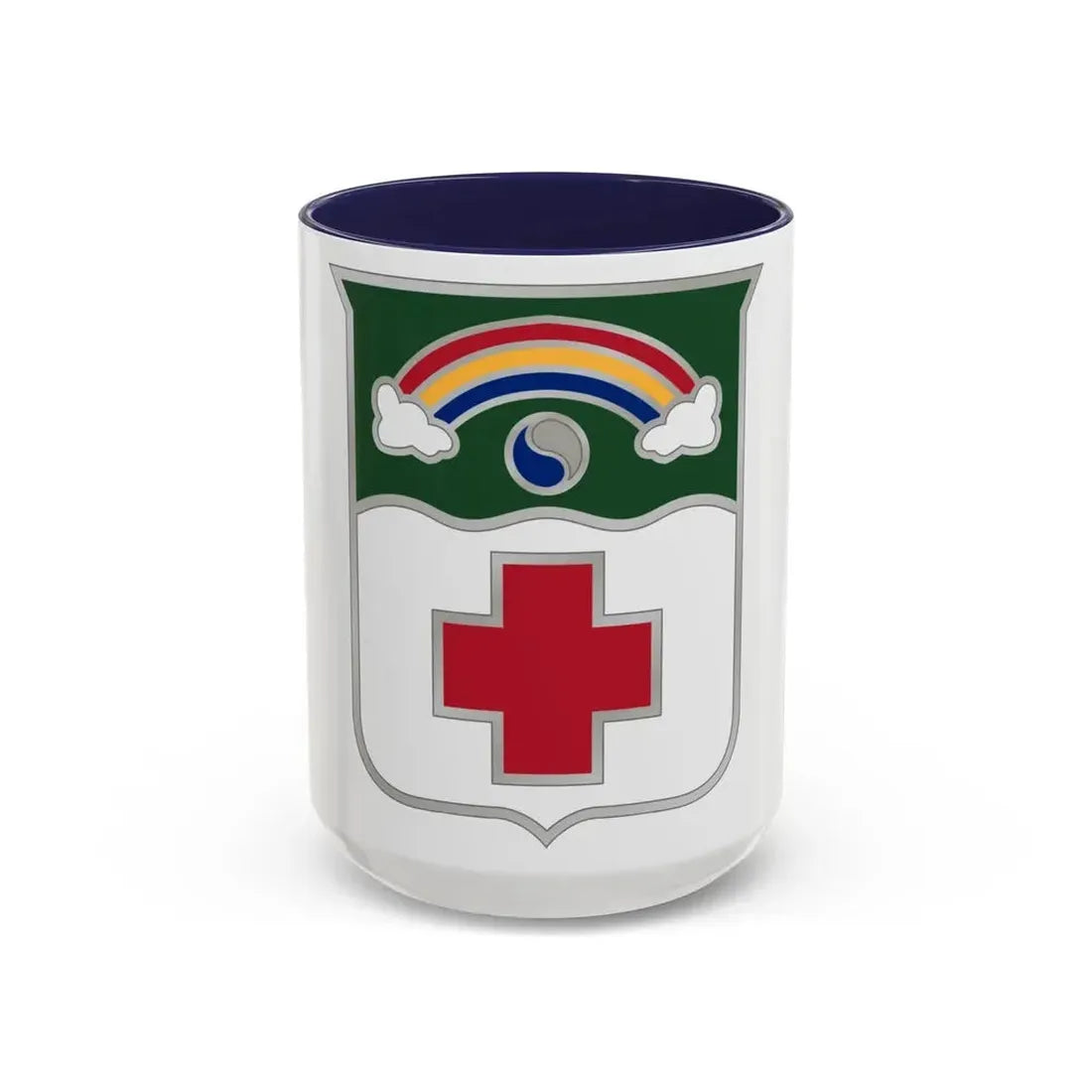 50 Medical Battalion (U.S. Army) Accent Coffee Mug 15oz Navy - Go Mug Yourself