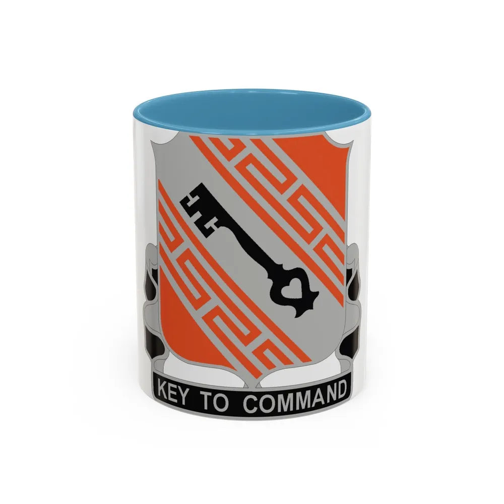 50 Signal Battalion (U.S. Army) Accent Coffee Mug-11oz-Light Blue-Go Mug Yourself