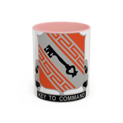 50 Signal Battalion (U.S. Army) Accent Coffee Mug-11oz-Pink-Go Mug Yourself