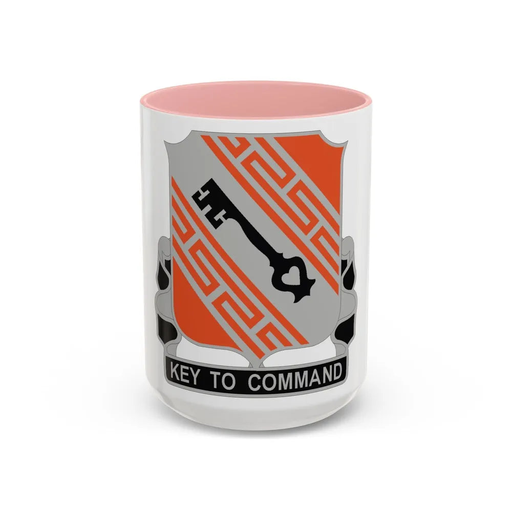 50 Signal Battalion (U.S. Army) Accent Coffee Mug-15oz-Pink-Go Mug Yourself