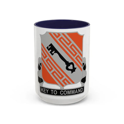 50 Signal Battalion (U.S. Army) Accent Coffee Mug 15oz Navy - Go Mug Yourself