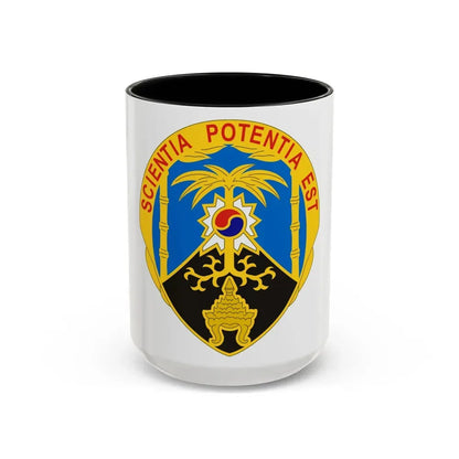500 Military Intelligence Brigade 2 (U.S. Army) Accent Coffee Mug 15oz Black - Go Mug Yourself
