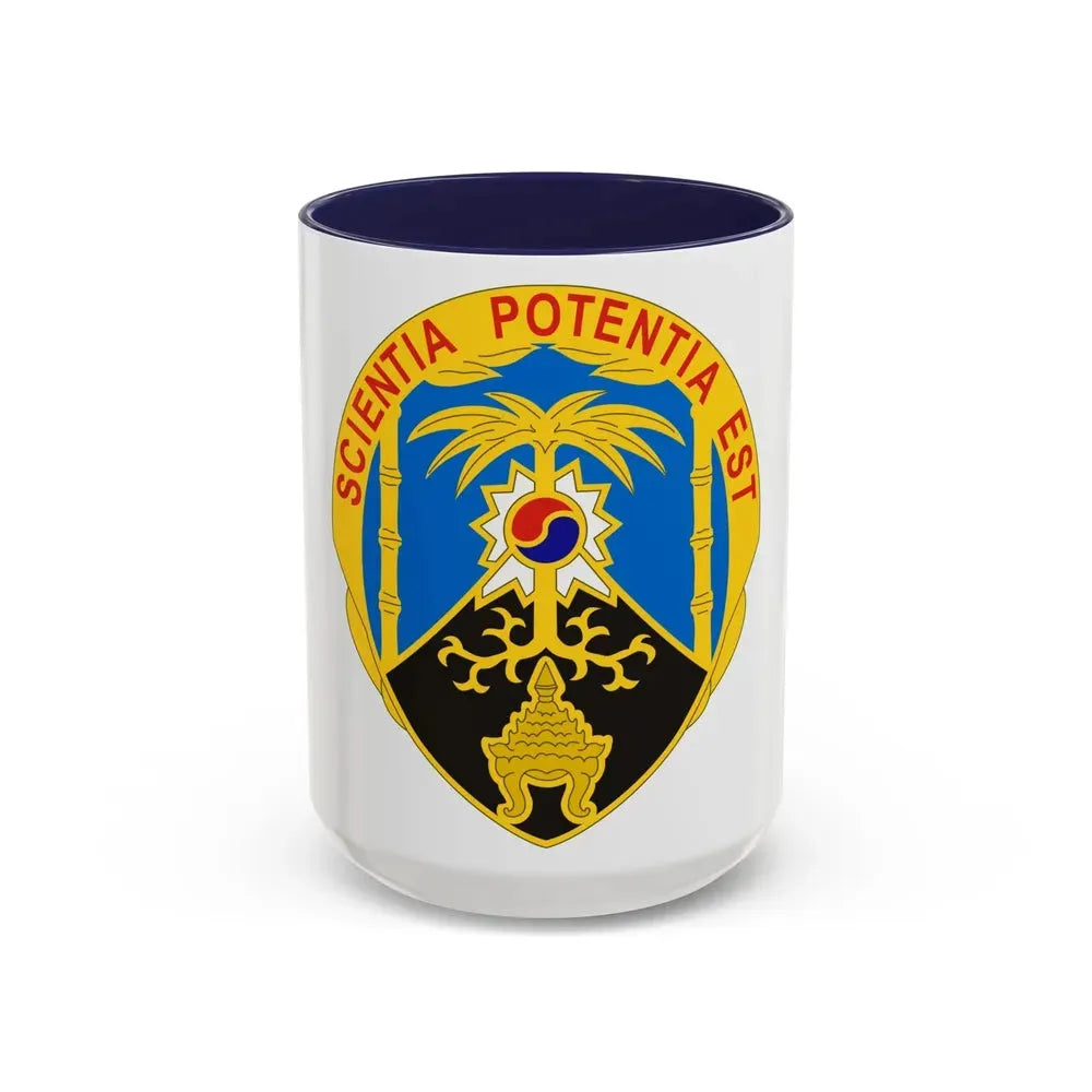 500 Military Intelligence Brigade 2 (U.S. Army) Accent Coffee Mug 15oz Navy - Go Mug Yourself