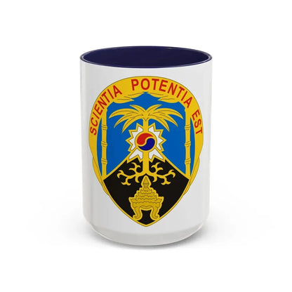 500 Military Intelligence Brigade 2 (U.S. Army) Accent Coffee Mug 15oz Navy - Go Mug Yourself