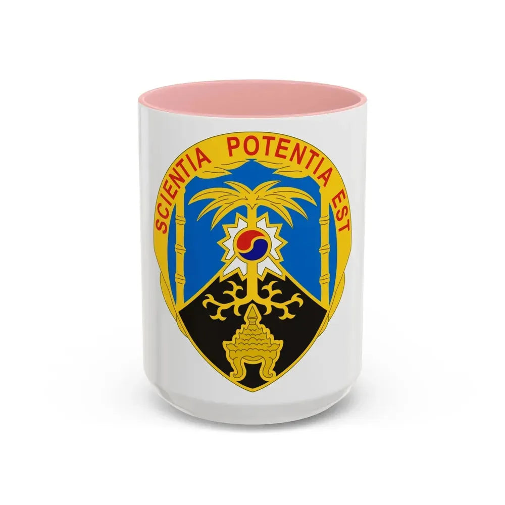 500 Military Intelligence Brigade 2 (U.S. Army) Accent Coffee Mug 15oz Pink - Go Mug Yourself