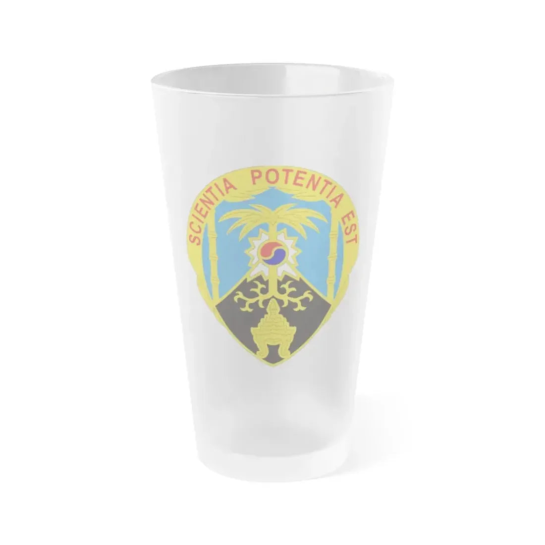 500 Military Intelligence Brigade 2 (U.S. Army) Frosted Pint Glass 16oz Default Title - Go Mug Yourself