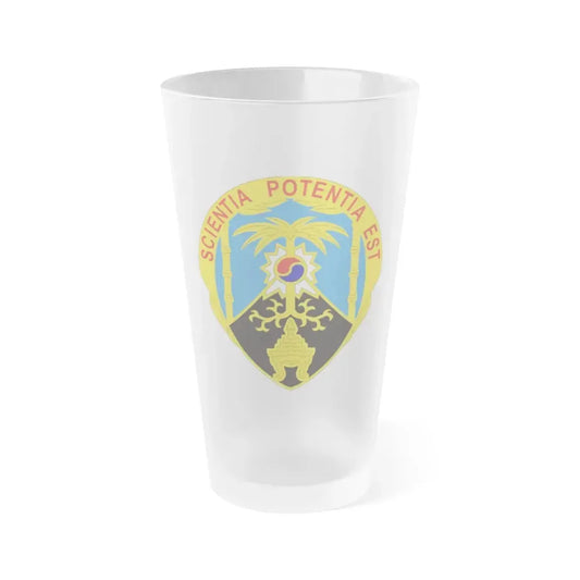 500 Military Intelligence Brigade 2 (U.S. Army) Frosted Pint Glass 16oz Default Title - Go Mug Yourself