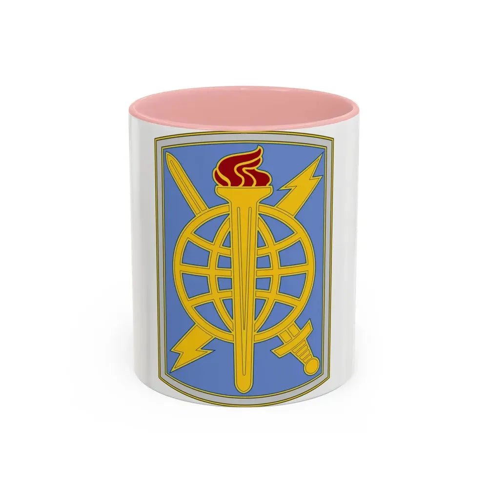 500 Military Intelligence Brigade 3 (U.S. Army) Accent Coffee Mug 11oz Pink - Go Mug Yourself