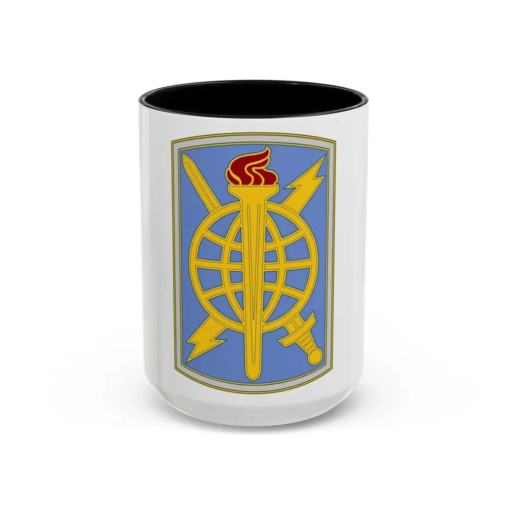 500 Military Intelligence Brigade 3 (U.S. Army) Accent Coffee Mug 15oz Black - Go Mug Yourself