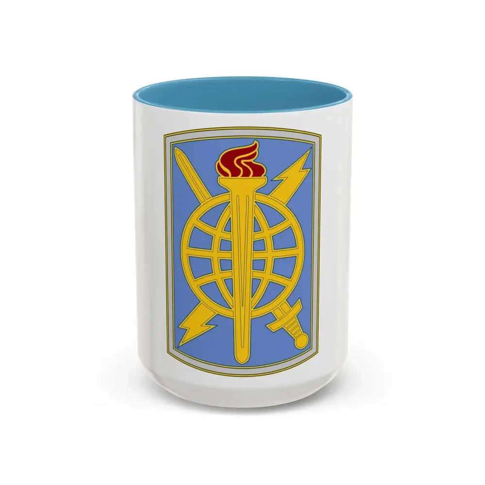 500 Military Intelligence Brigade 3 (U.S. Army) Accent Coffee Mug 15oz Light Blue - Go Mug Yourself