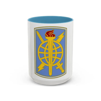 500 Military Intelligence Brigade 3 (U.S. Army) Accent Coffee Mug 15oz Light Blue - Go Mug Yourself