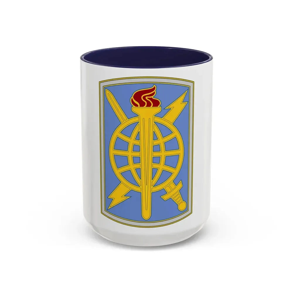 500 Military Intelligence Brigade 3 (U.S. Army) Accent Coffee Mug 15oz Navy - Go Mug Yourself