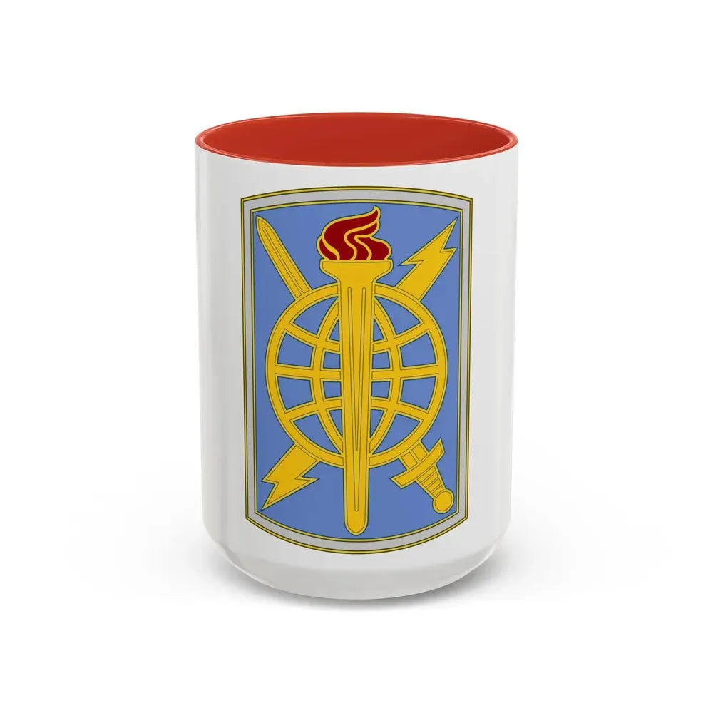 500 Military Intelligence Brigade 3 (U.S. Army) Accent Coffee Mug 15oz Red - Go Mug Yourself