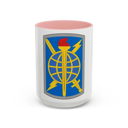 500 Military Intelligence Brigade (U.S. Army) Accent Coffee Mug 15oz Pink - Go Mug Yourself