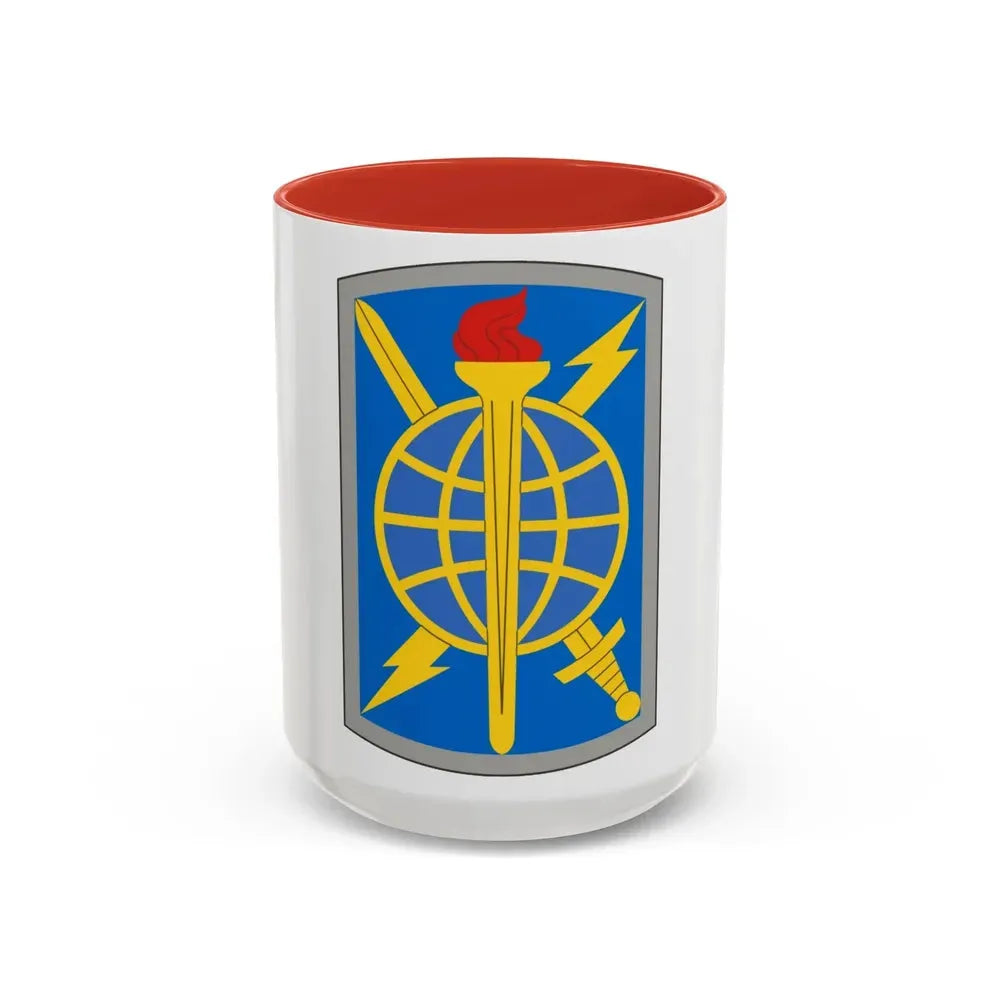 500 Military Intelligence Brigade (U.S. Army) Accent Coffee Mug 15oz Red - Go Mug Yourself