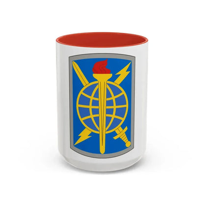 500 Military Intelligence Brigade (U.S. Army) Accent Coffee Mug 15oz Red - Go Mug Yourself