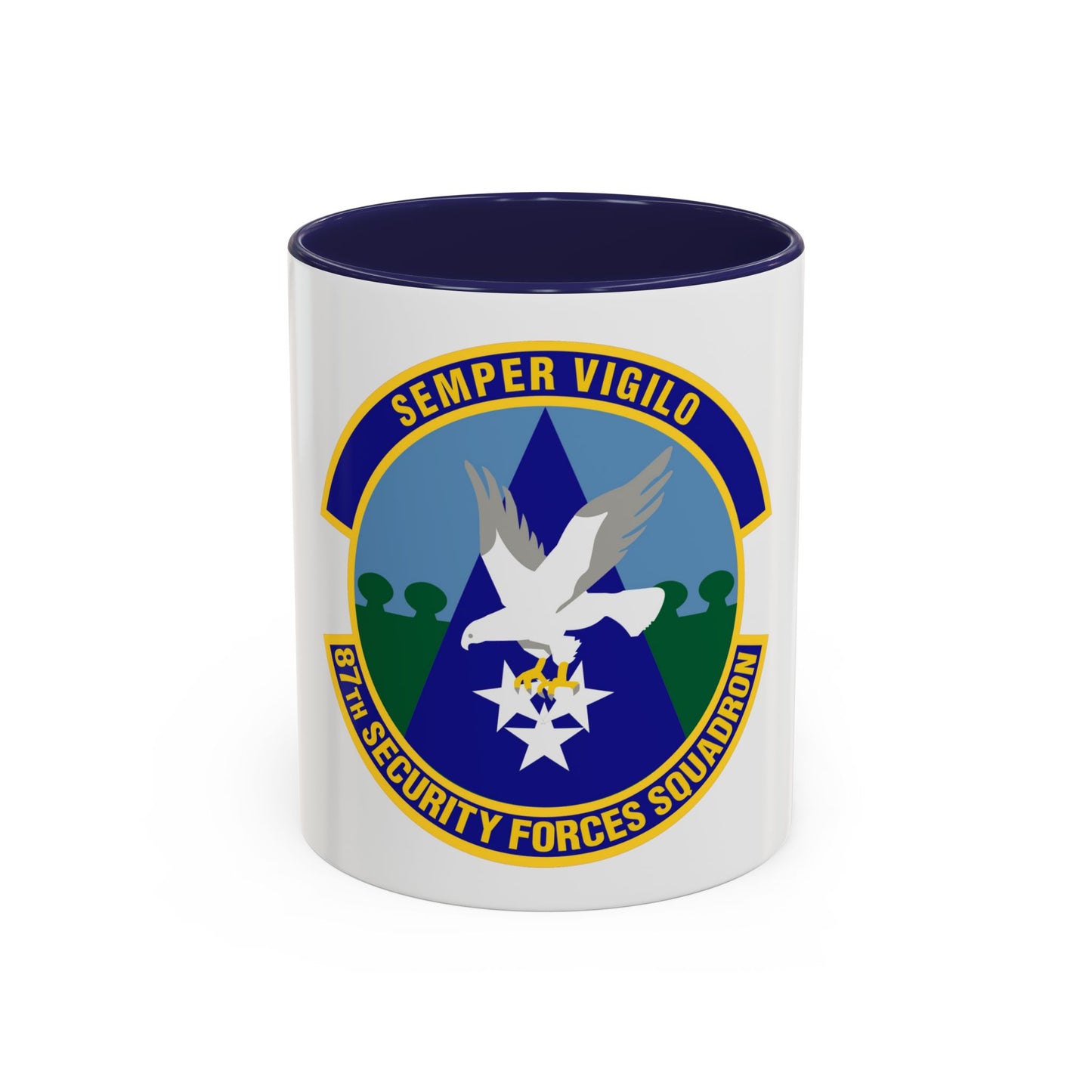 87 Security Forces Squadron AMC (U.S. Air Force) Accent Coffee Mug