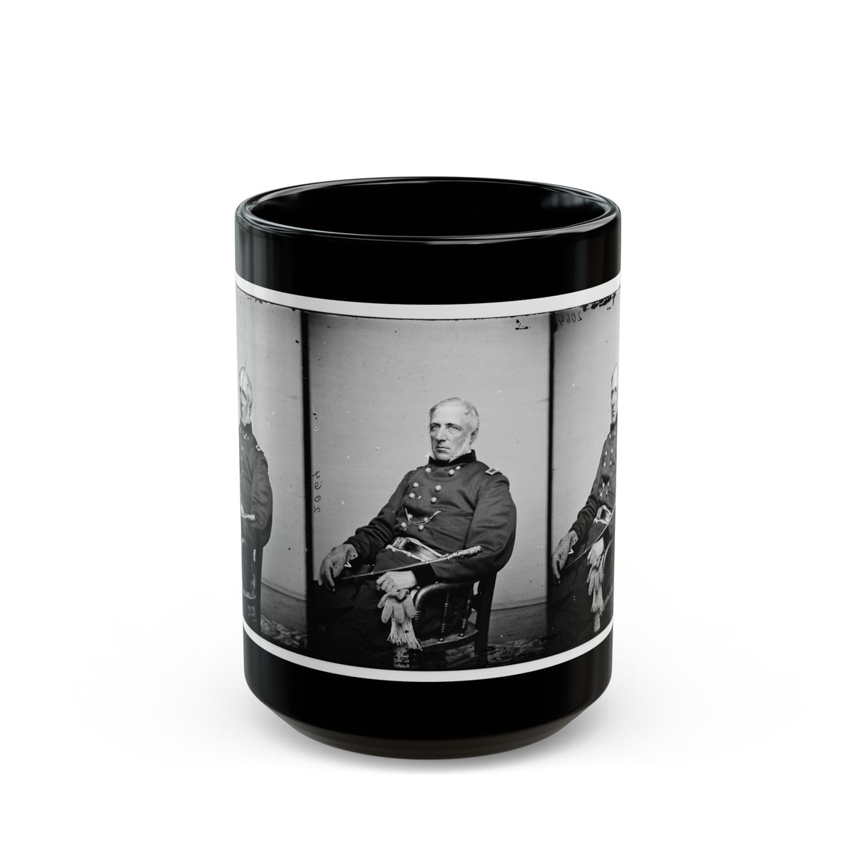Portrait Of Brig. Gen. James S. Wadsworth, Officer Of The Federal Army (U.S. Civil War) Black Coffee Mug