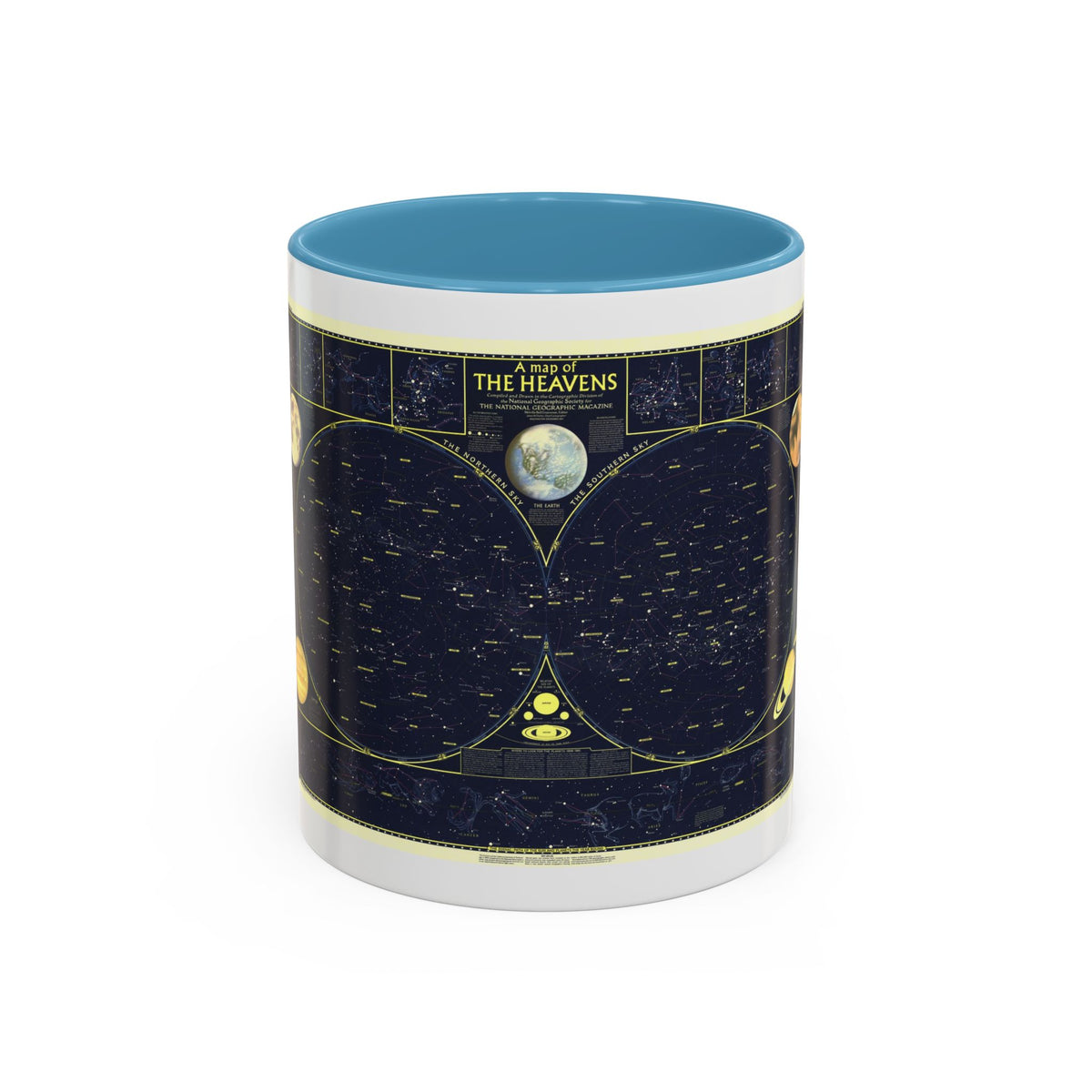 Heavens, The 1 (1957) (Map) Accent Coffee Mug