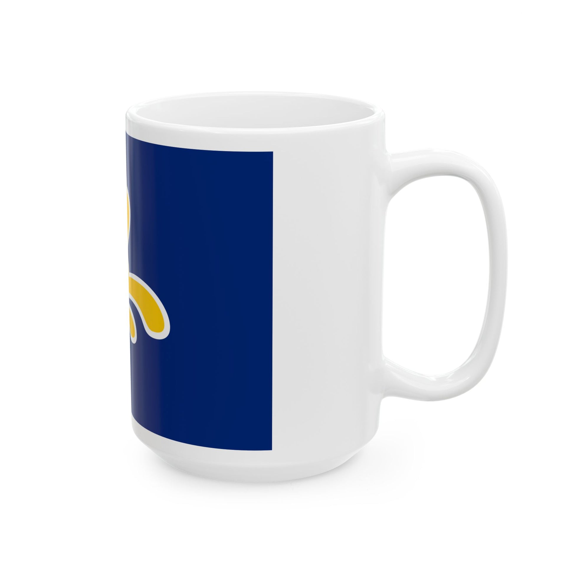 Flag of the Brussels Capital Region Belgium - White Coffee Mug-Go Mug Yourself