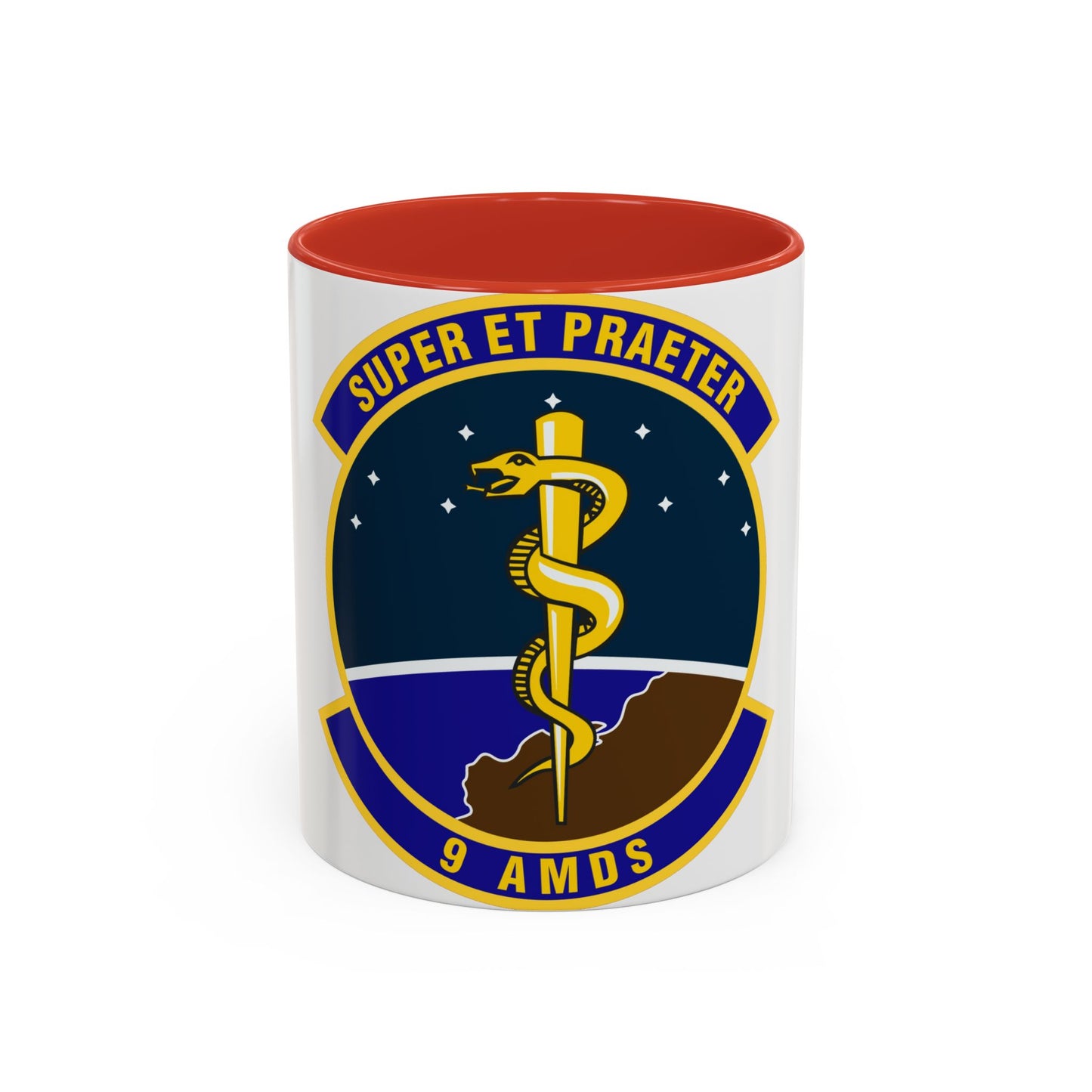 9th Aerospace Medicine Squadron (U.S. Air Force) Accent Coffee Mug