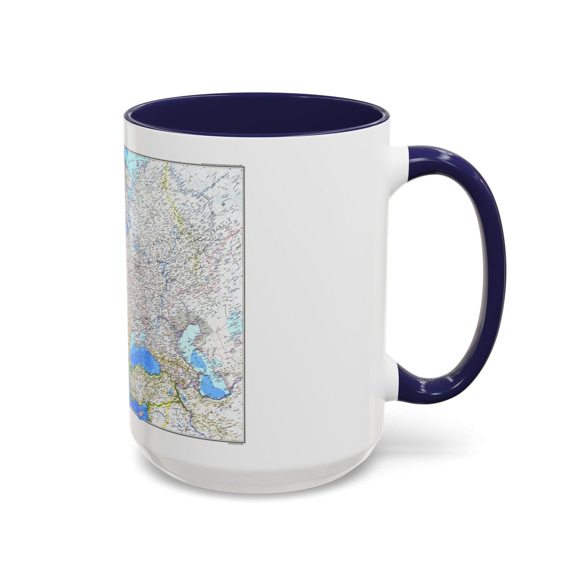 Europe (1983) (Map) Accent Coffee Mug