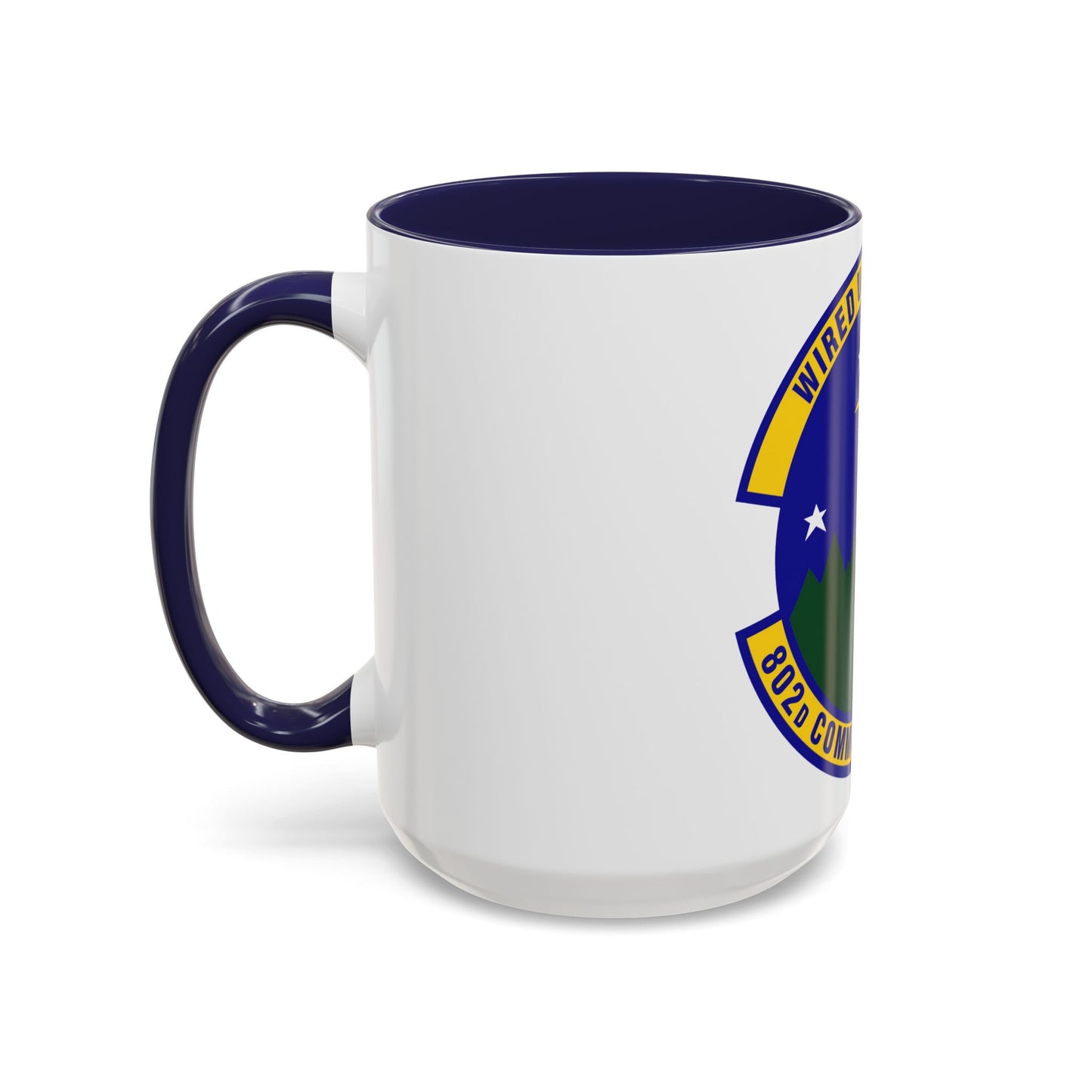 802d Communications Squadron (U.S. Air Force) Accent Coffee Mug