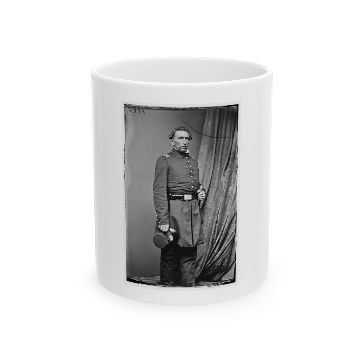 Asst. Surg. Luther Brusie, 3rd Ind Cav 001 (U.S. Civil War) White Coffee Mug