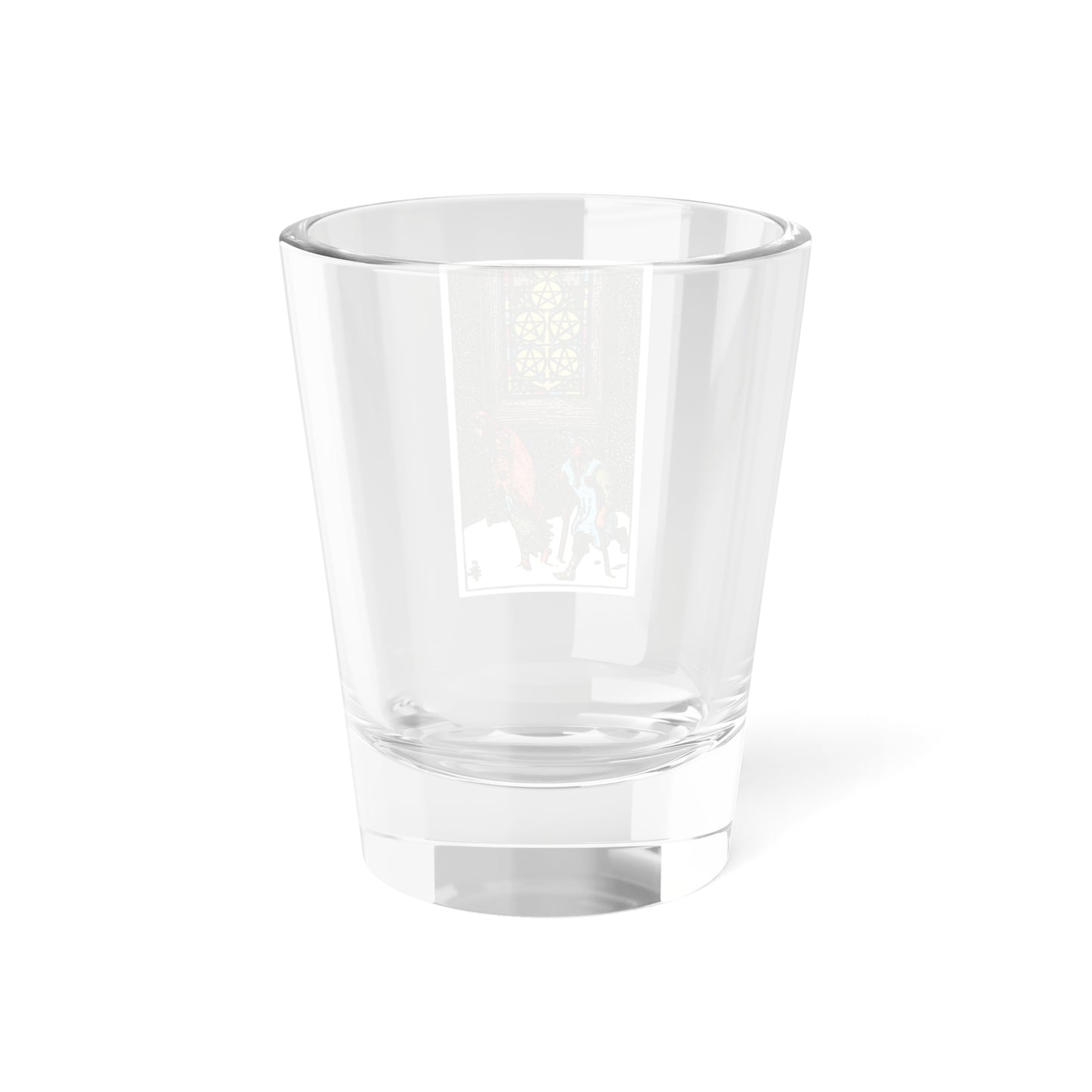 The 5 of Pentacles (Tarot Card) Shot Glass 1.5oz-Go Mug Yourself