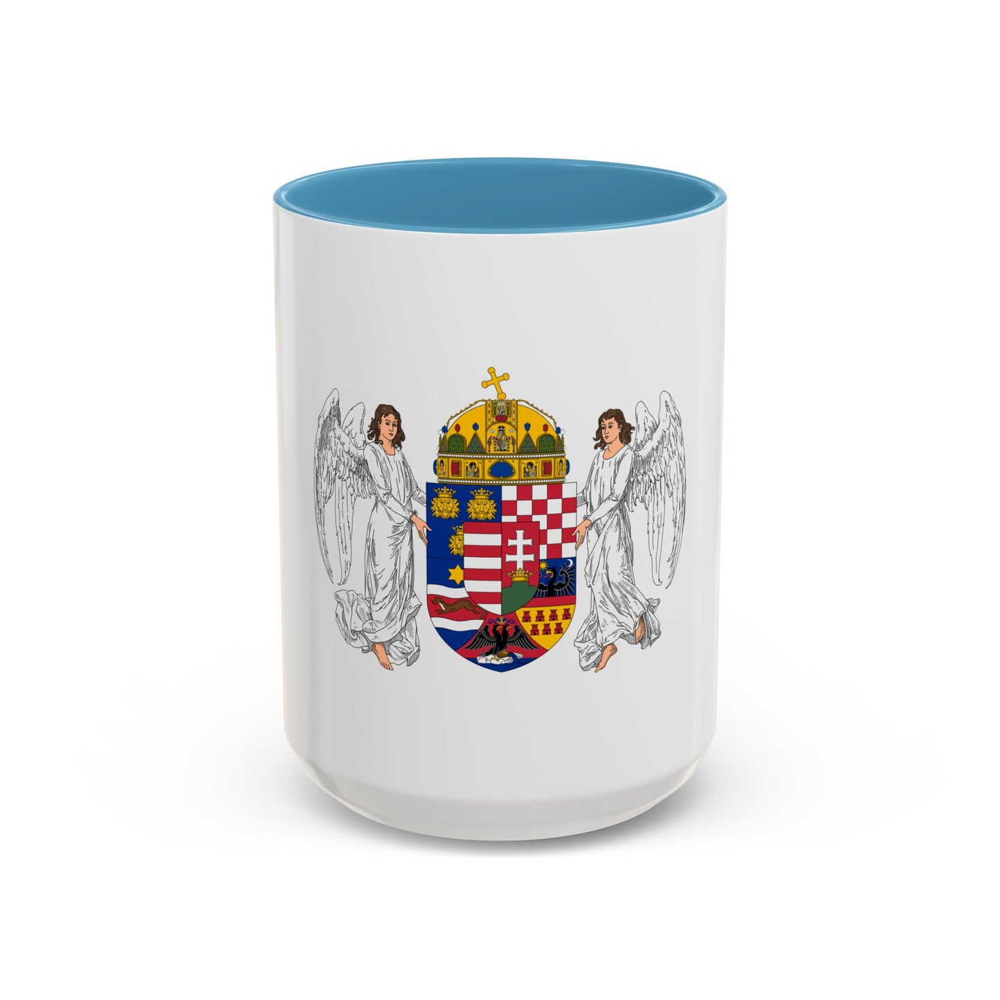 Coat of arms of the Lands of the Holy Hungarian Crown (1896-1915) - Accent Coffee Mug