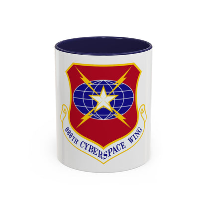 688 Cyberspace Wing ACC (U.S. Air Force) Accent Coffee Mug